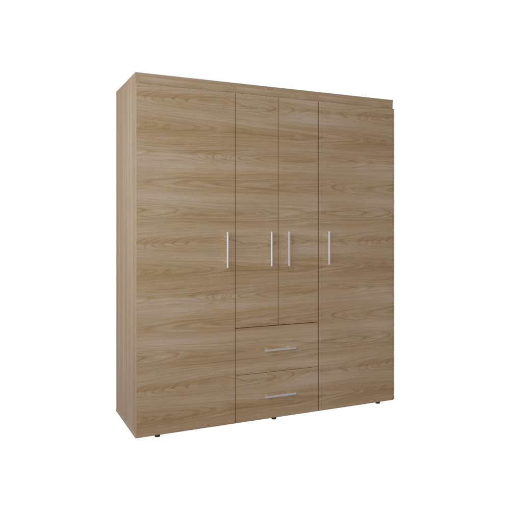 Closet Bariloche Eco 150 177X150X50 Rta Fresno Blanco