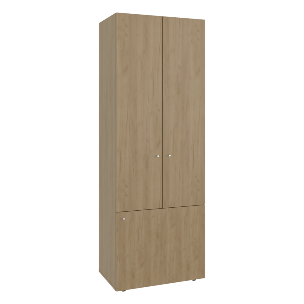 Closet 3 Puertas Tuhogar 170X60X40 Rta Fresno Blanco Zf