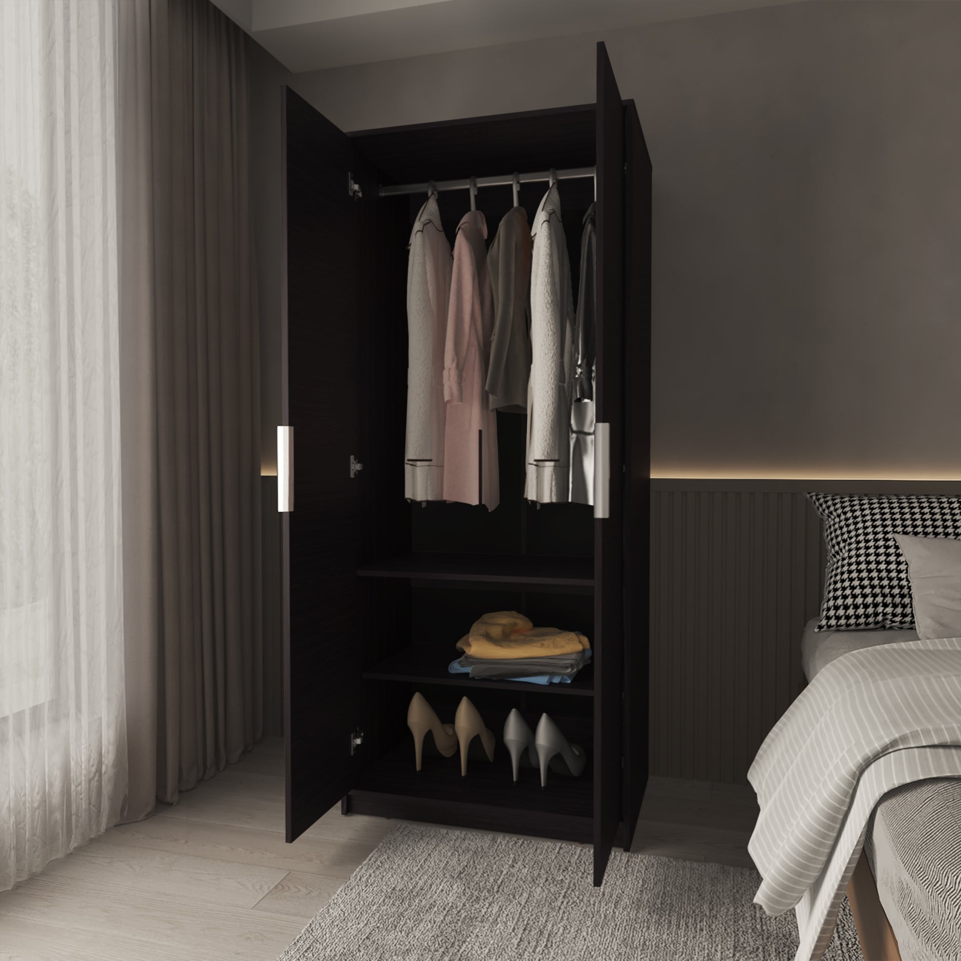 Closet Wenden 189X80X52 Rta Wengue Zf