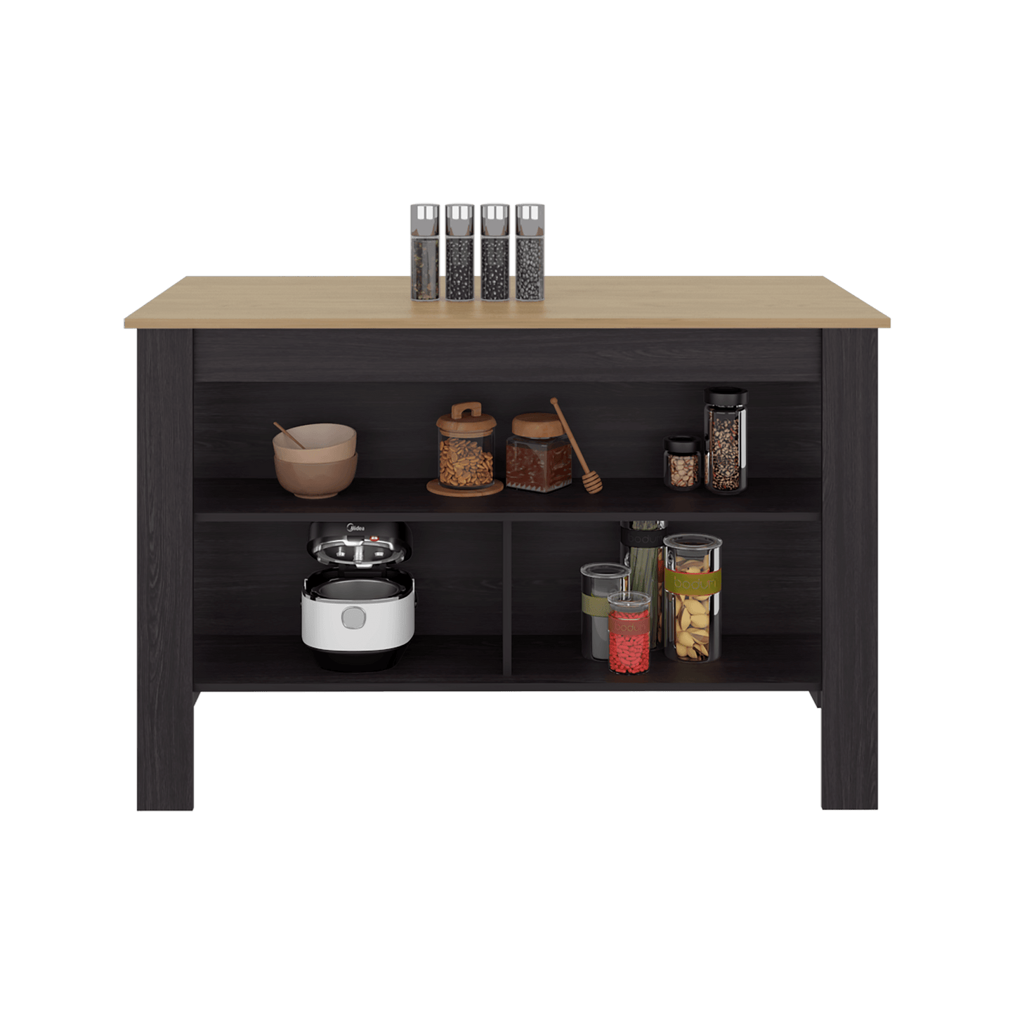 Isla De Cocina Cala 90X138X64 Rta Kronos Wengue Fresno Zf
