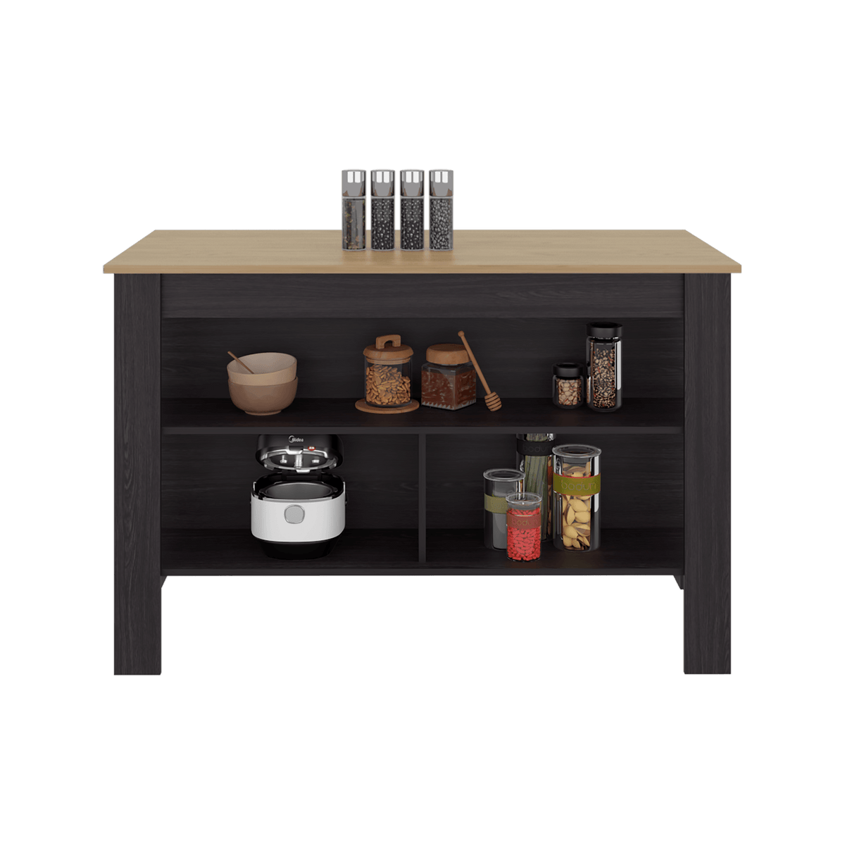 Isla De Cocina Cala 90X138X64 Rta Kronos Wengue Fresno Zf