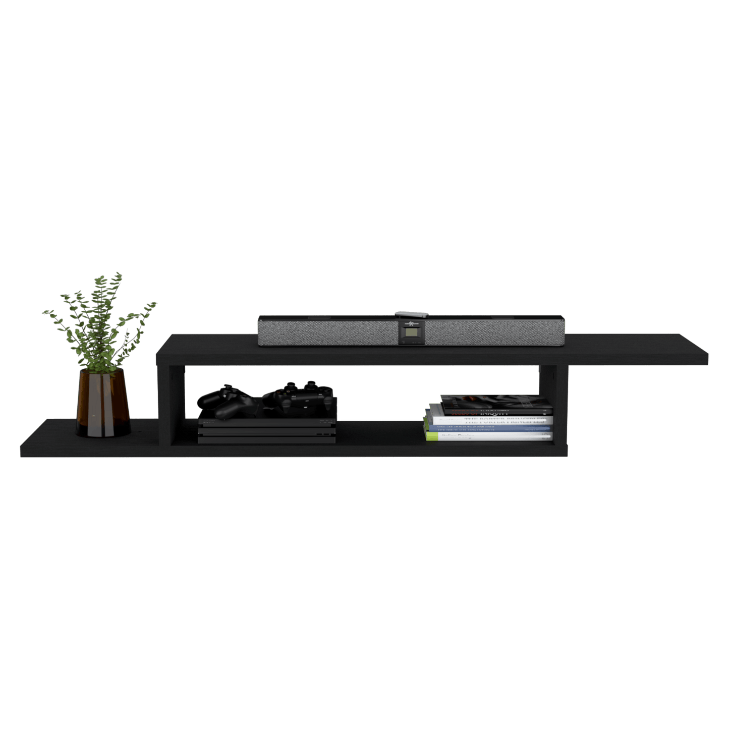 Rack De Tv Flotante Dili 22X170X29 Rta Wengue Zf