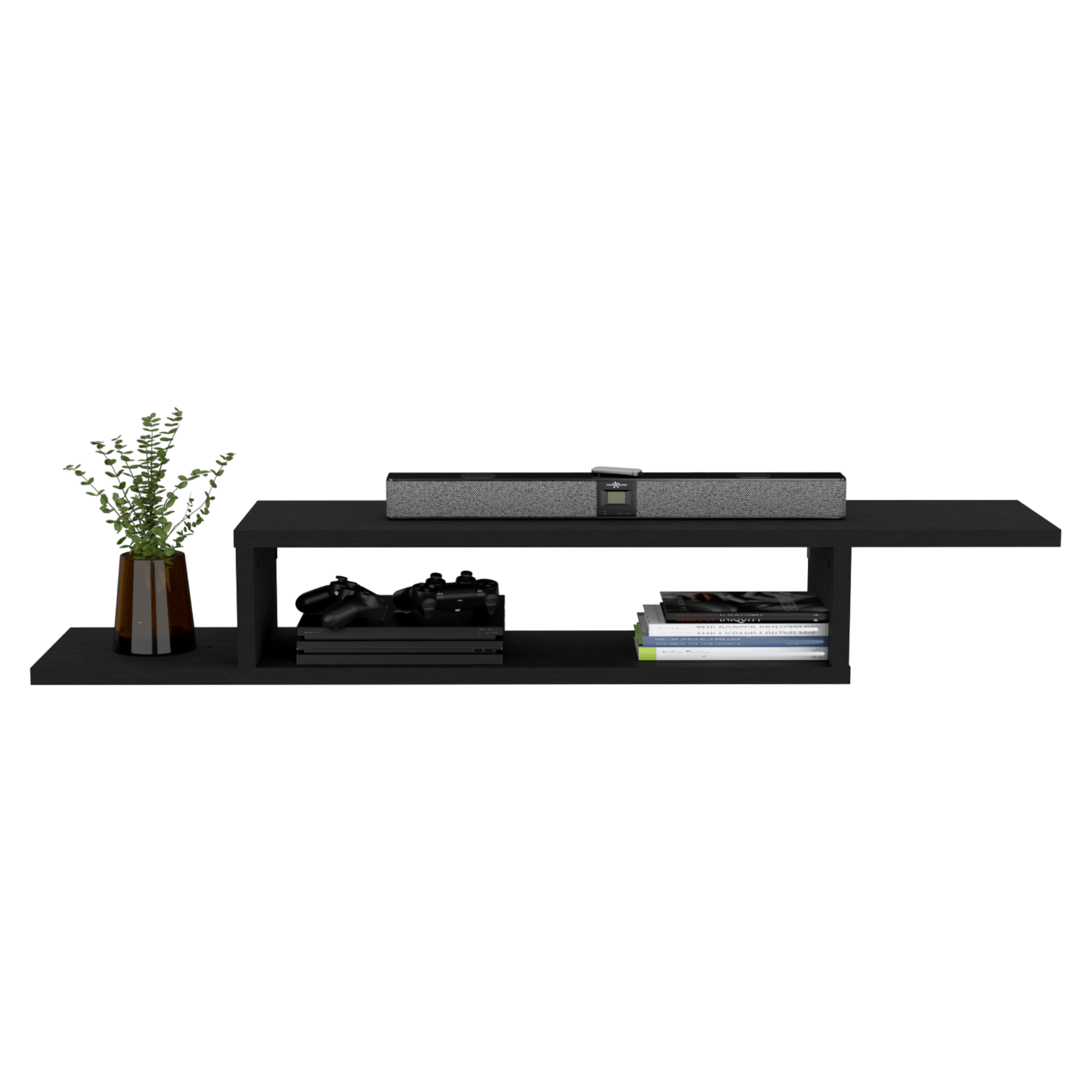 Rack De Tv Flotante Dili 22X170X29 Rta Wengue Zf