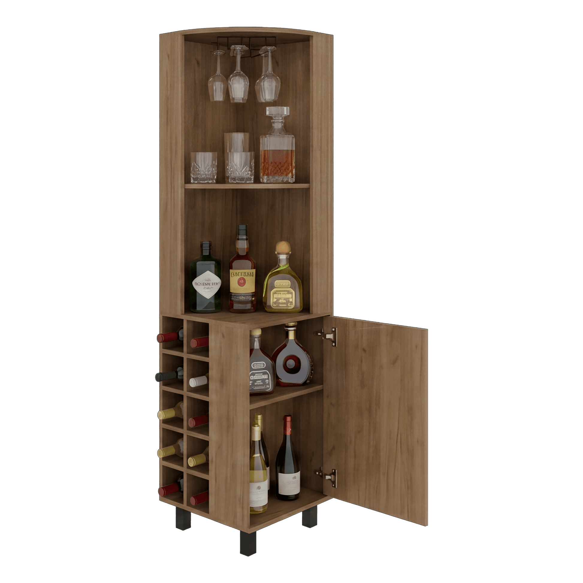 Bar Esquinero Kaia 180X45X45 Rta Fresno Zf