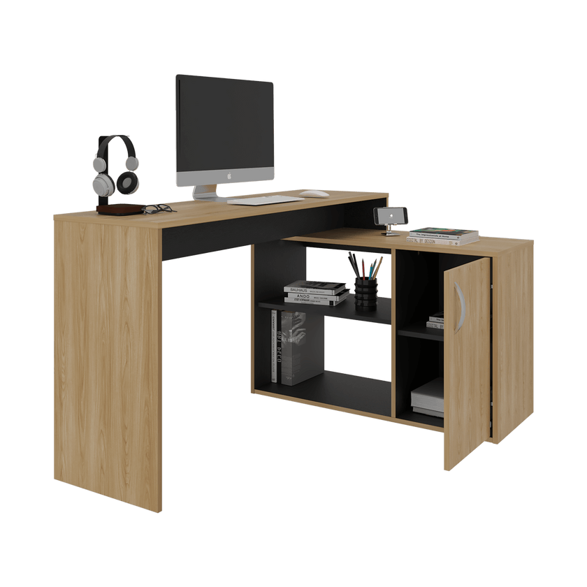 Escritorio Axis Eco 71X125X90 Rta Fresno Wengue