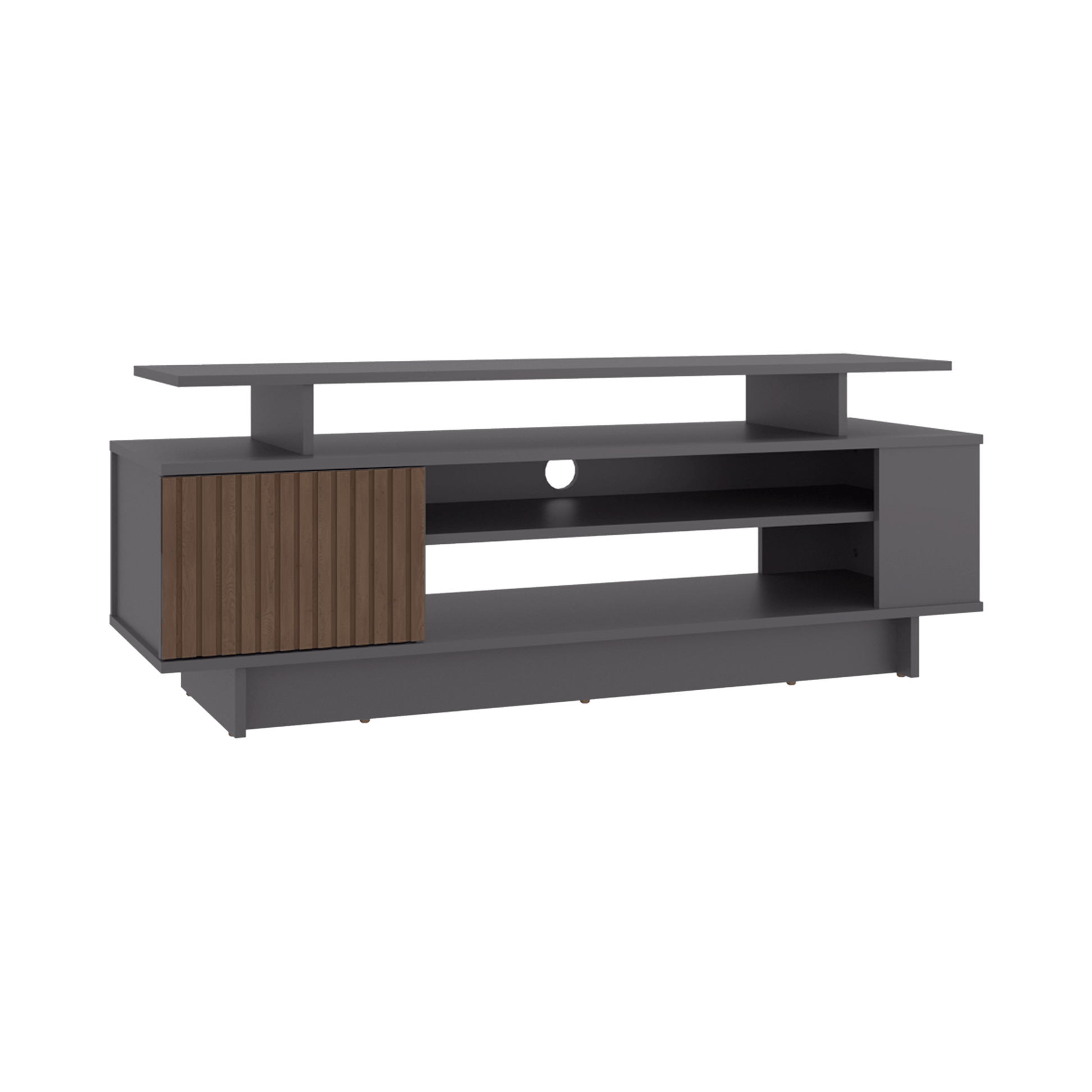 Rack De Tv Bowie 46X130X40 Rta Plomo Ocaso