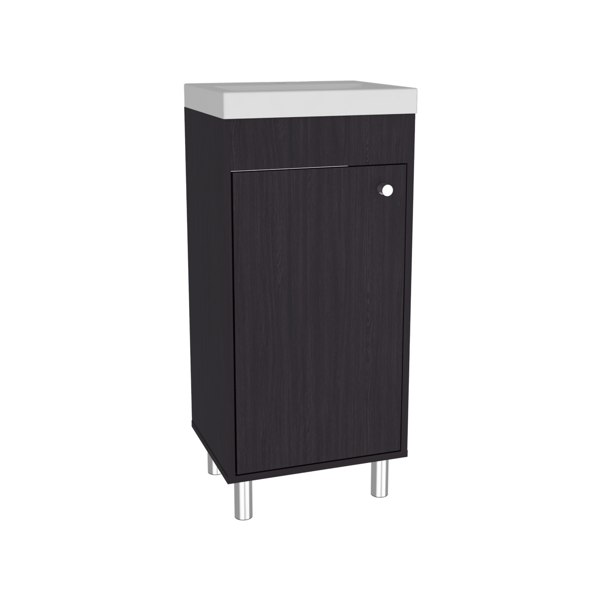 Mueble Lavamanos Rivera 84X40X32 Rta Wengue Zf