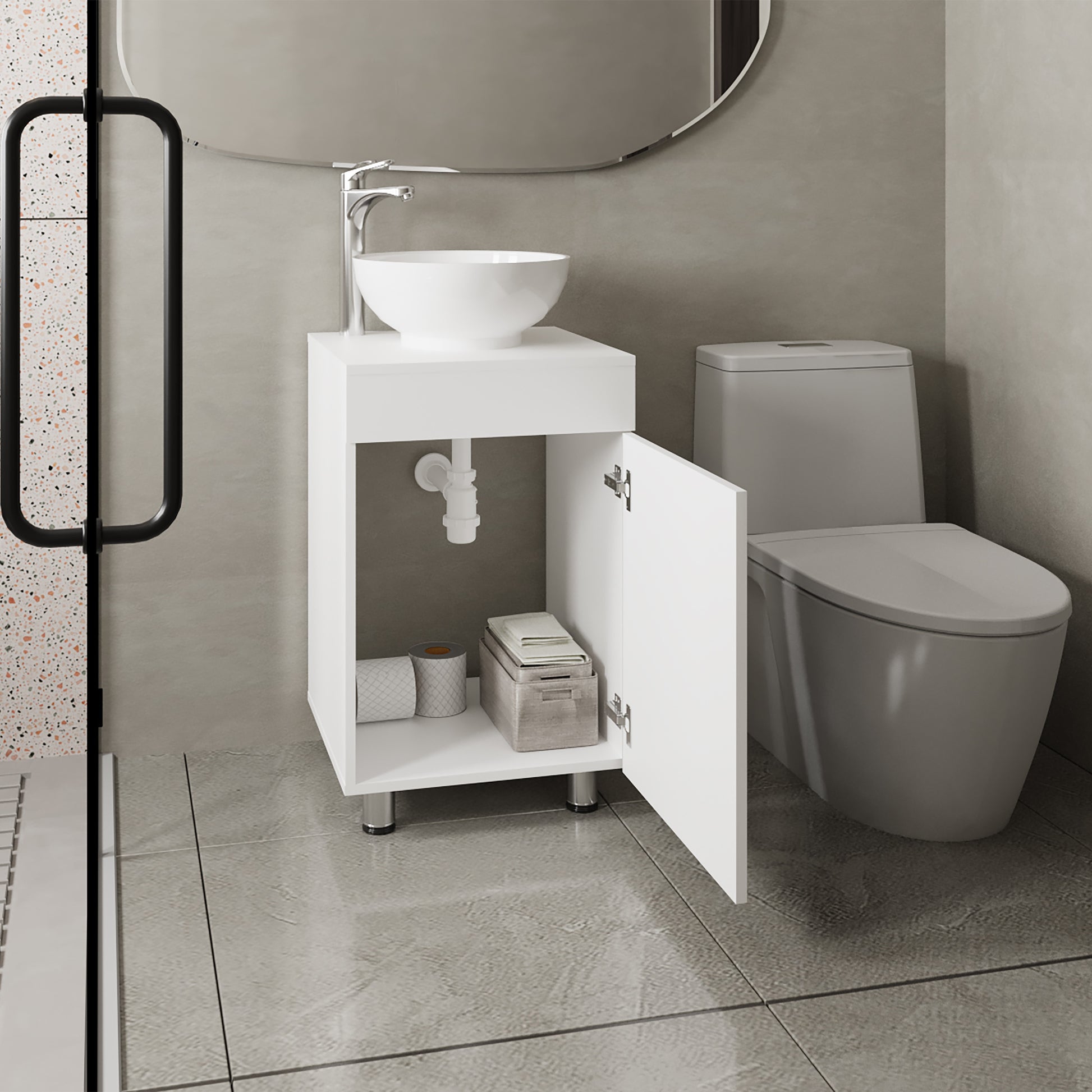 Mueble De Baño Tacna 72X45X45 Rta Blanco Mqz Zf