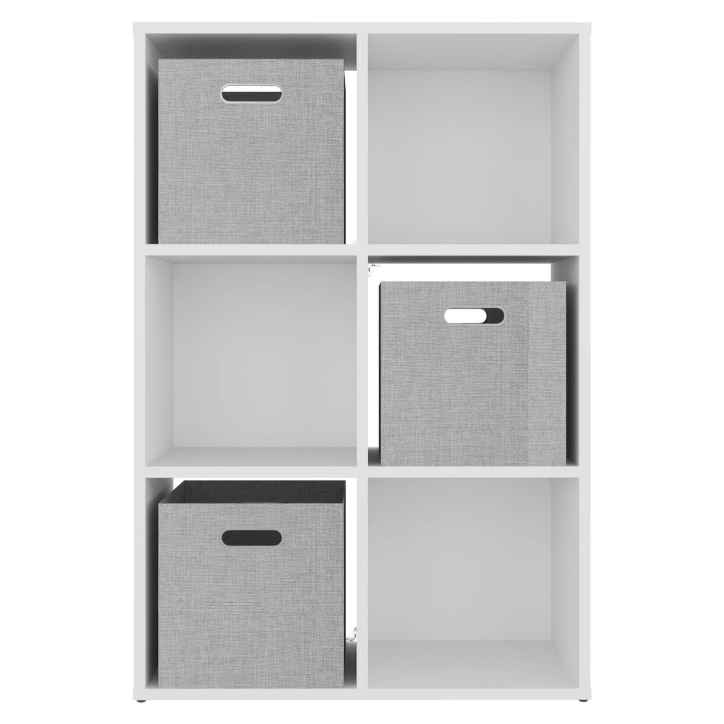 Organizador Cúbico 6 Lena 92X61X26 Rta Blanco Zf