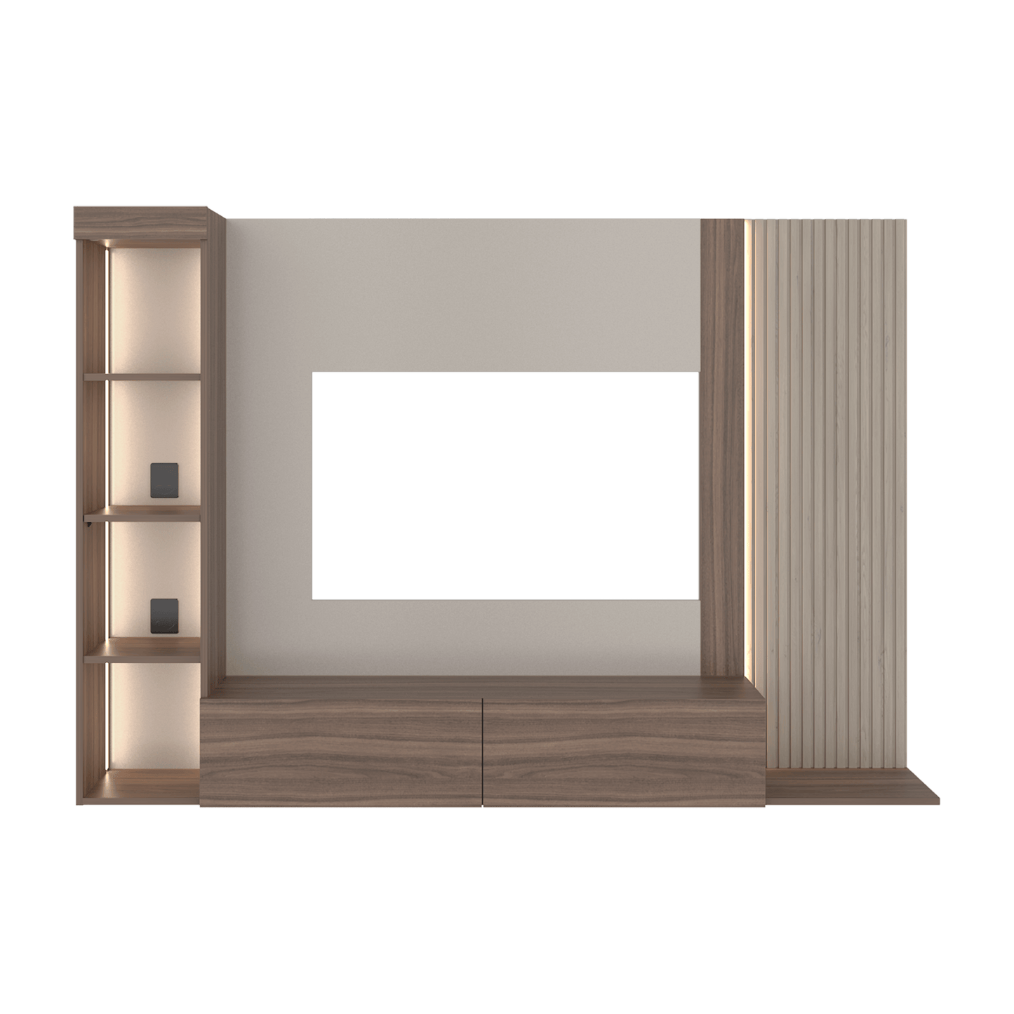 Panel Tv 65 Gamma 127X184X29 Rta Capri Avellana