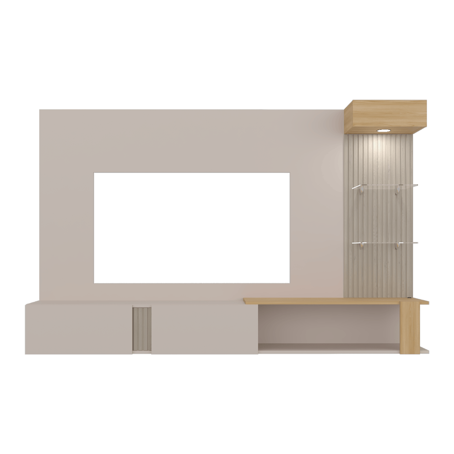 Panel De Tv Isolde 132X208X734 Rta Capri Fresno