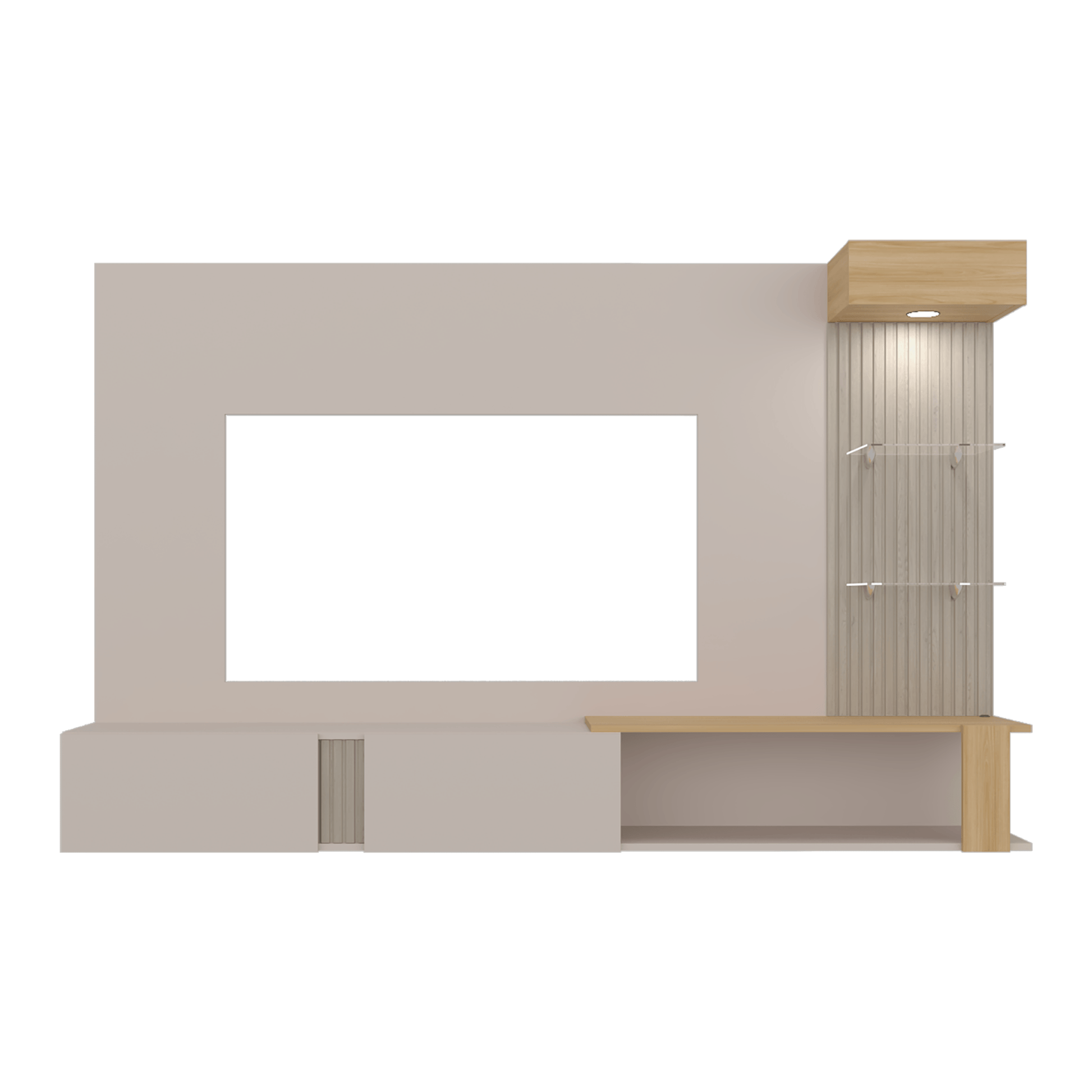 Panel De Tv Isolde 132X208X734 Rta Capri Fresno