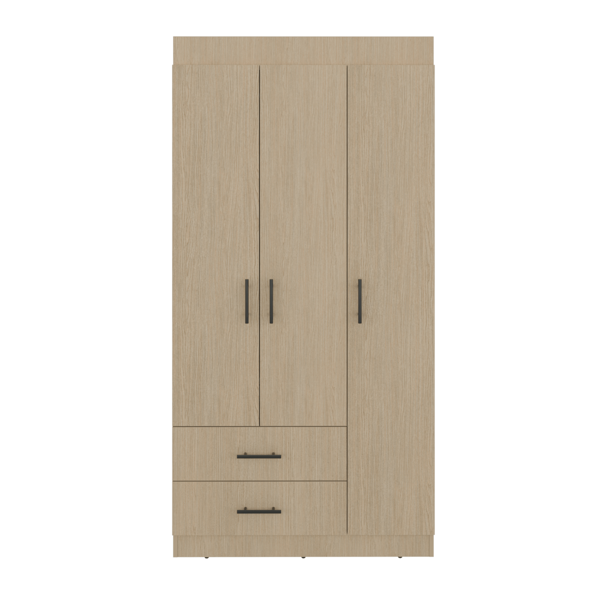 Closet Houston 3 Puertas 2 Cajones 180X90X47 Rta Cartagena Wengue