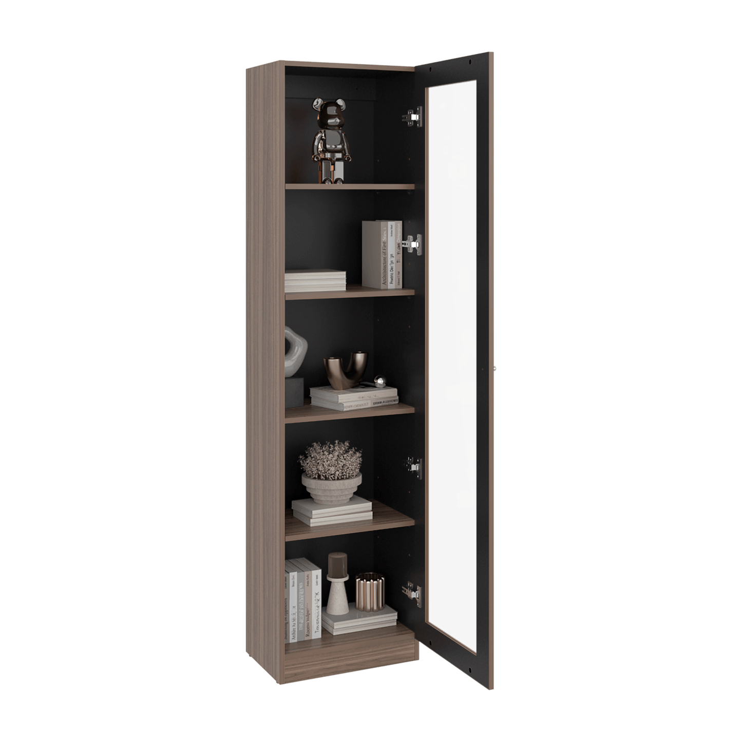Vitrina Home E6 180X45X31 Rta Avellana Wengue