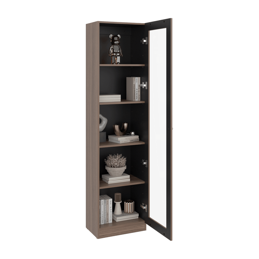 Vitrina Home E6 180X45X31 Rta Avellana Wengue