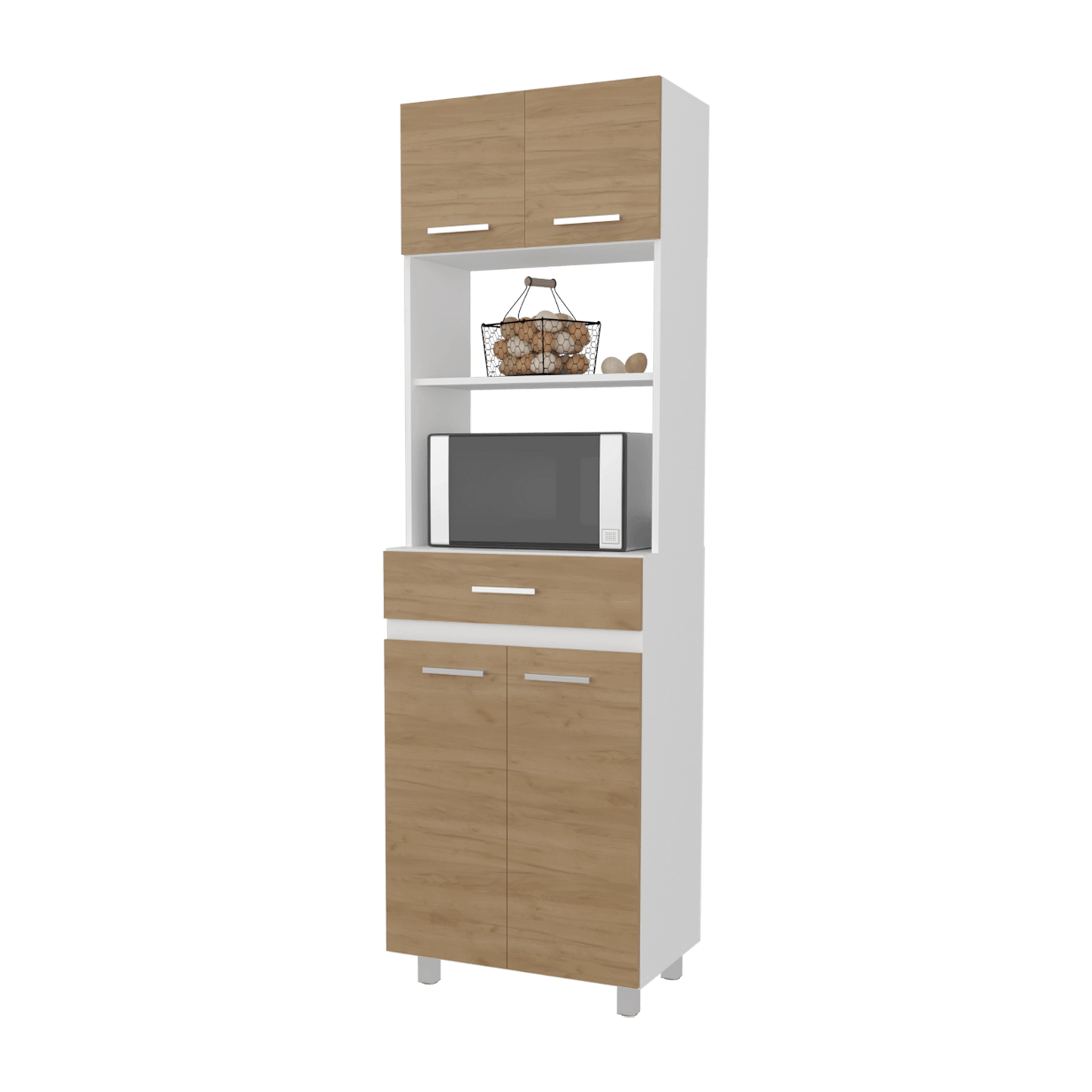 Modulo Microondas Sicilia 201X62X40 Rta Fresno Europeo + Blanco Zf