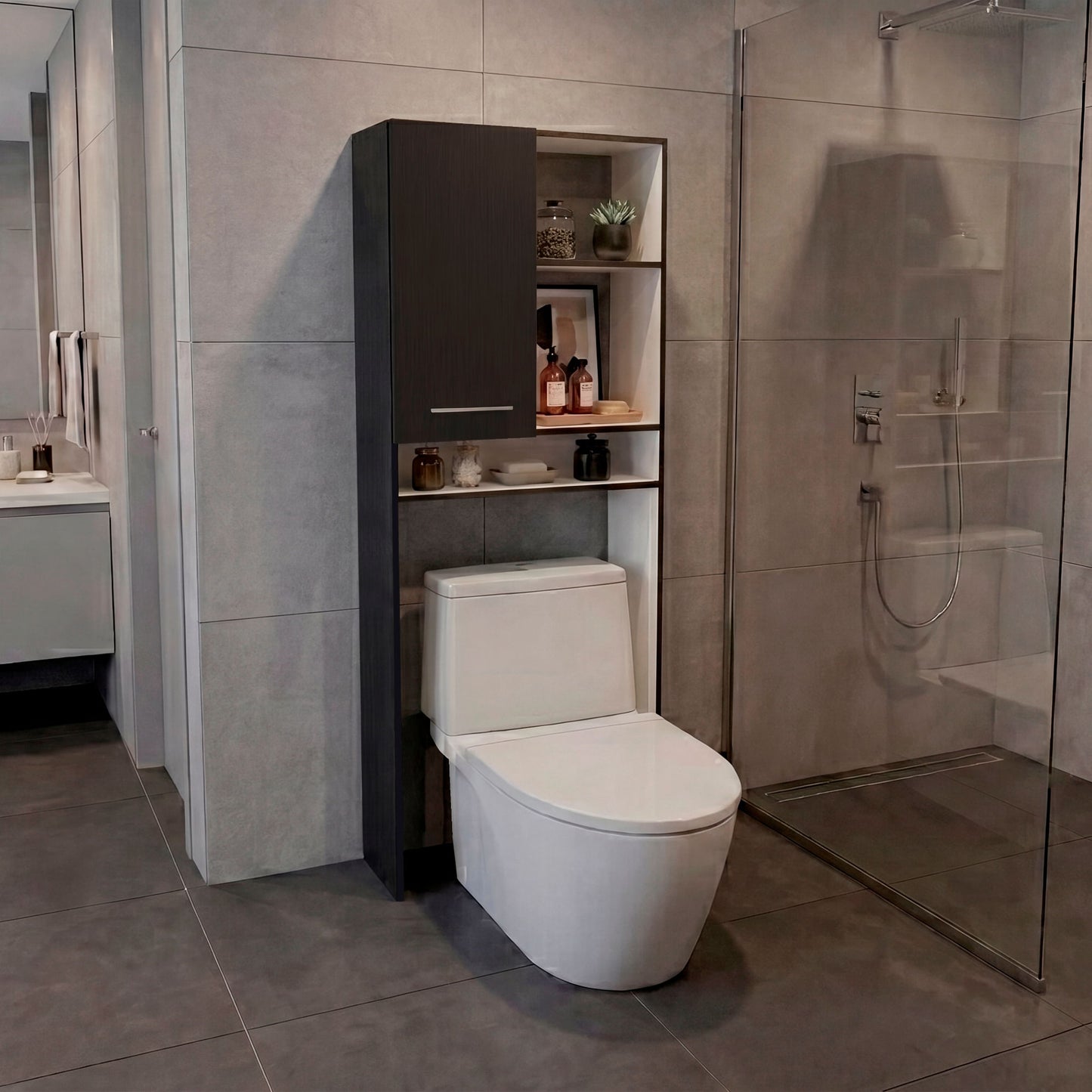 Optimizador De Baño Bath 160X63X26 Rta Wengue Blanco Zf