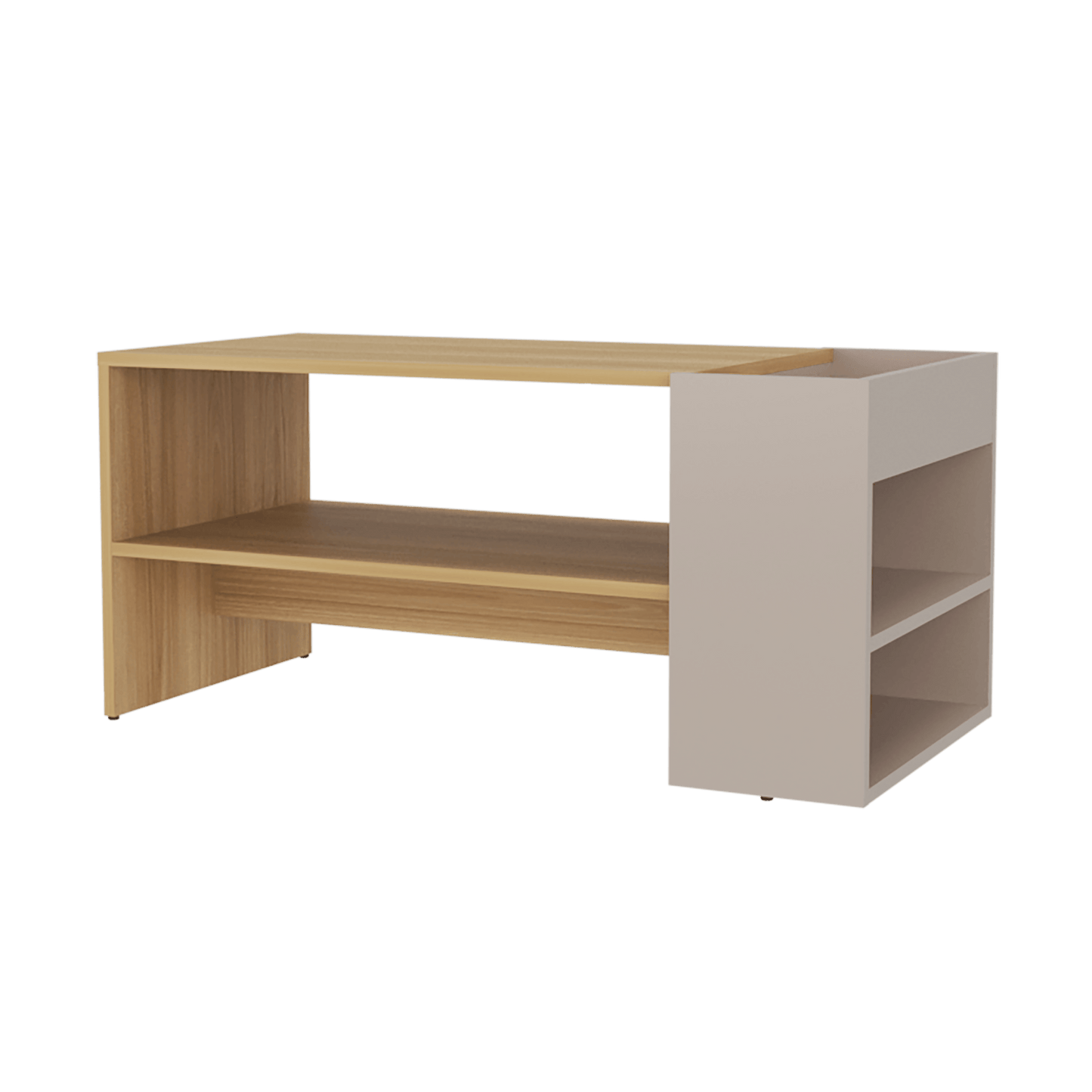 Mesa De Centro Larga Adel 42X91X45 Rta Capri Fresno Zf