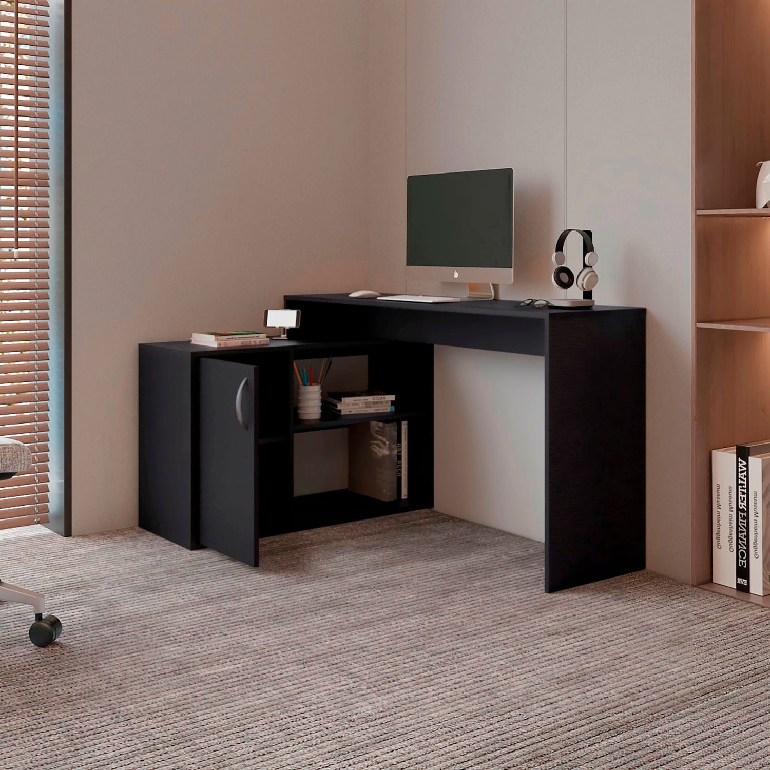 Escritorio Axis Eco 71X125X90 Rta Wengue