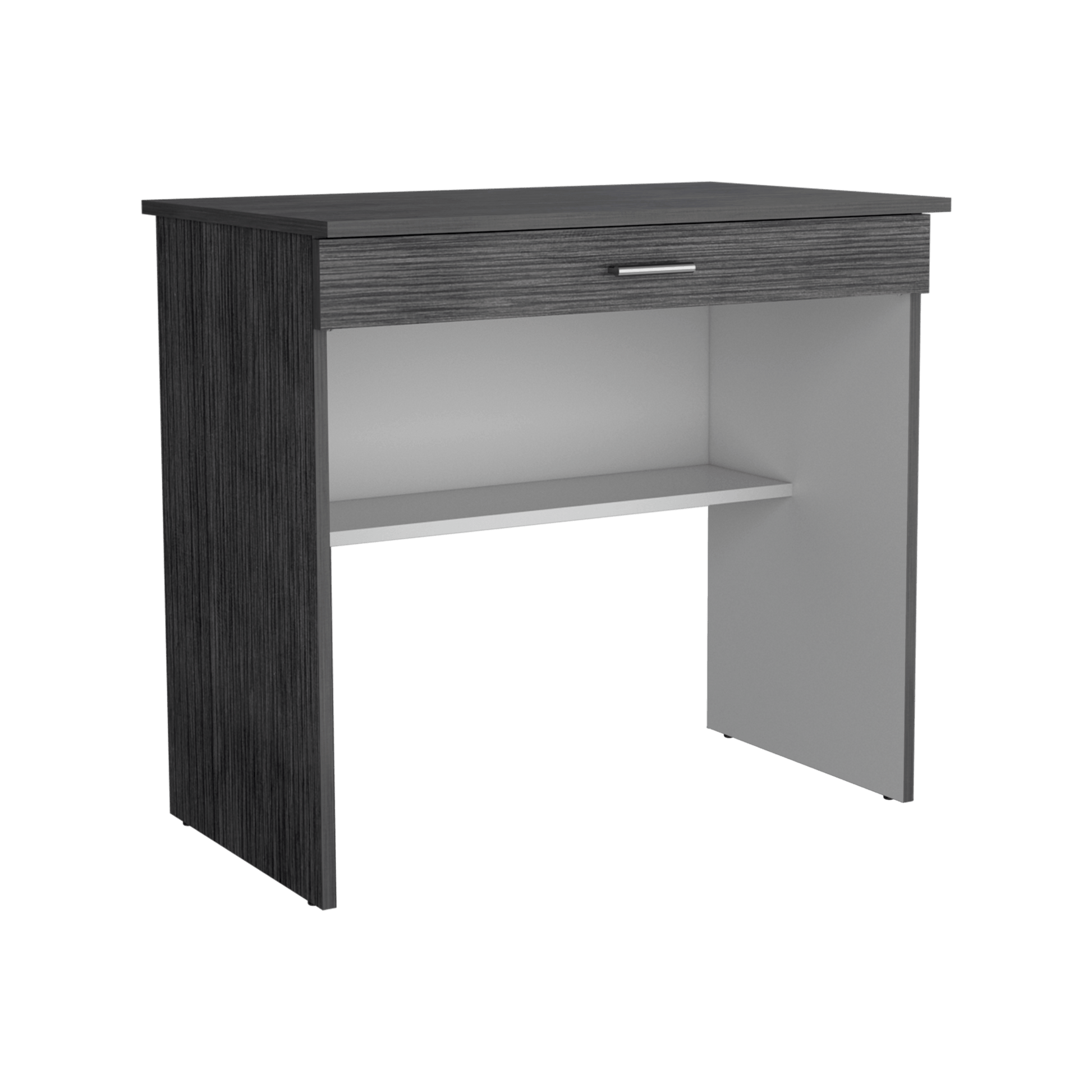 Escritorio 80C 73X80X49 Rta Roble Gris Blanco