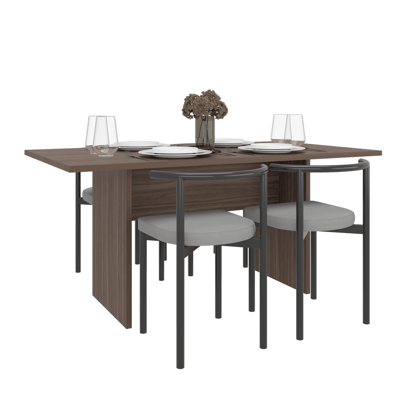 Mesa Comedor Beijing 74X160X90 Rta Avellana