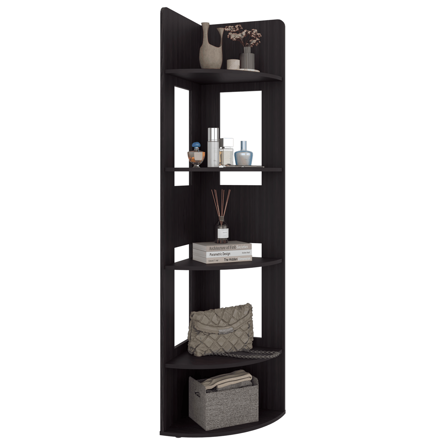 Estante Esquinero Home Dreams 170X40X40 Rta Wengue Zf