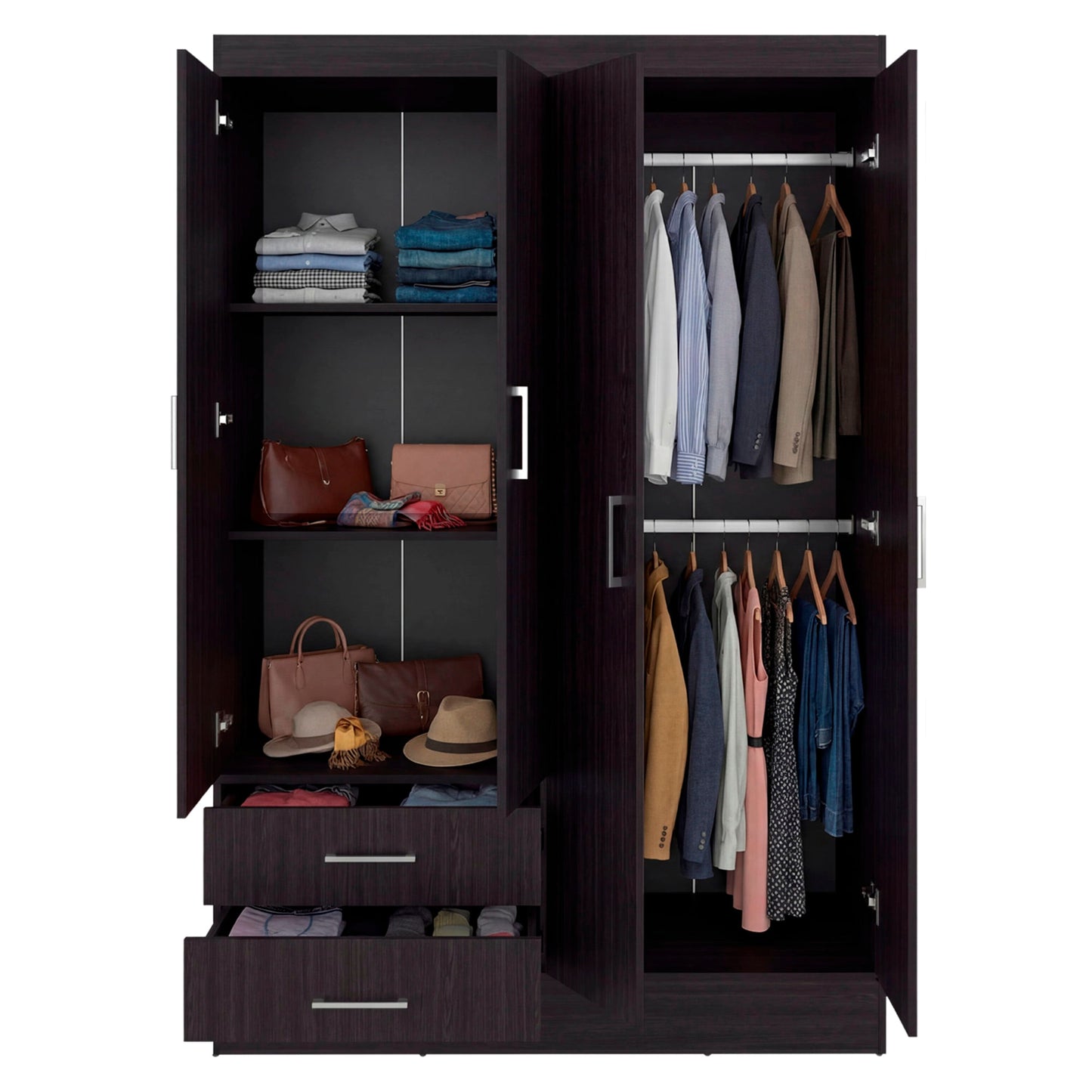 Closet 120 Sarani 182X119X44 Rta Wengue Zf