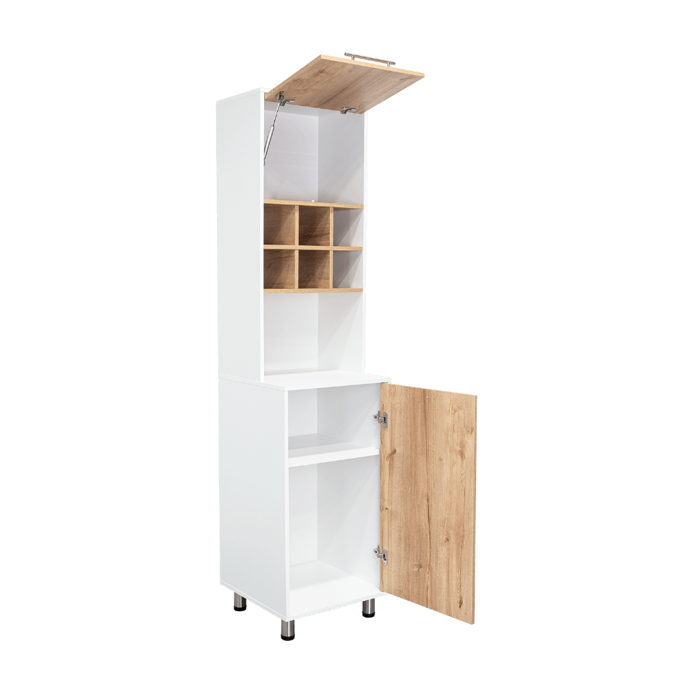 Mueble Alacena Attica Rta 204X50X49 Rta Blanco Duna