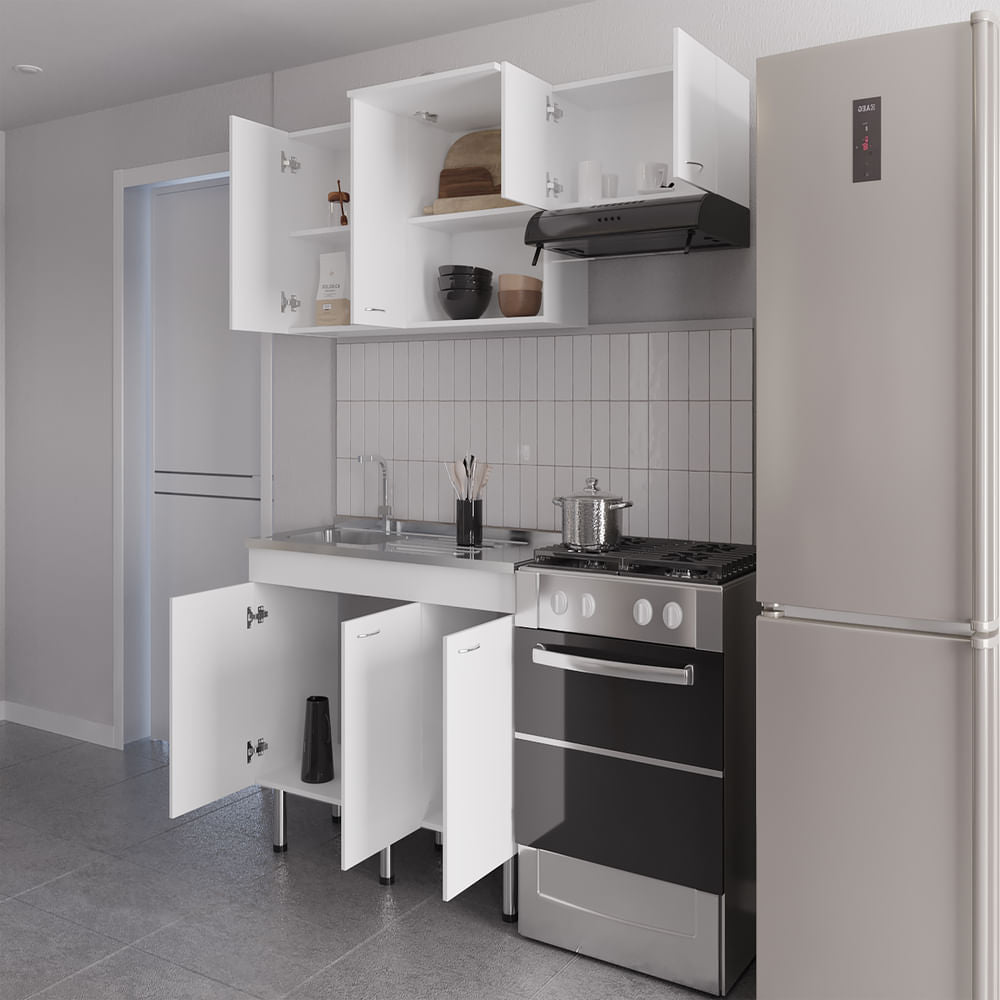 Cocina Oceana Ancho Max 180 Rta Blanco Zf