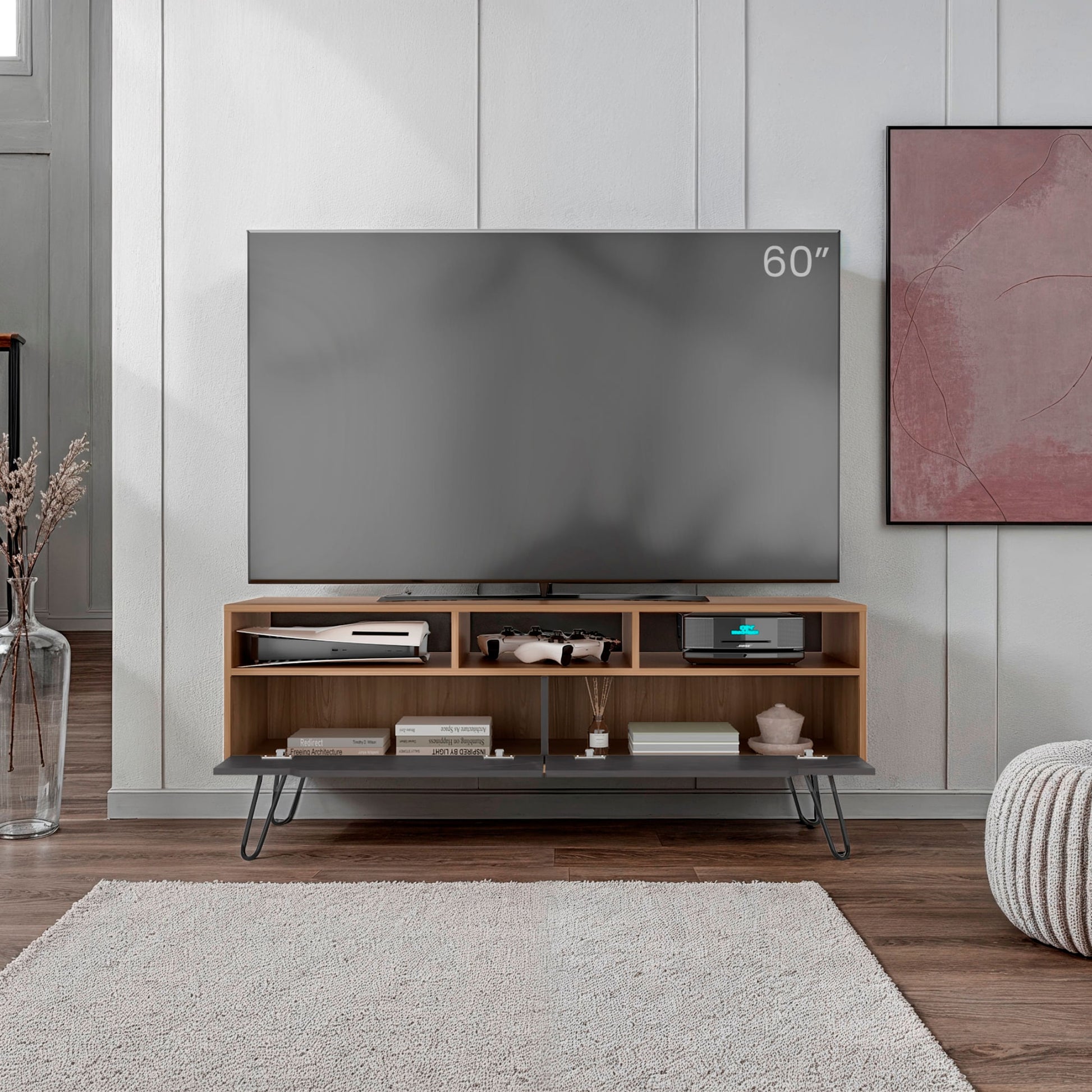 Rack Tv Monaco 60 55X137X39 Rta Fresno Onix