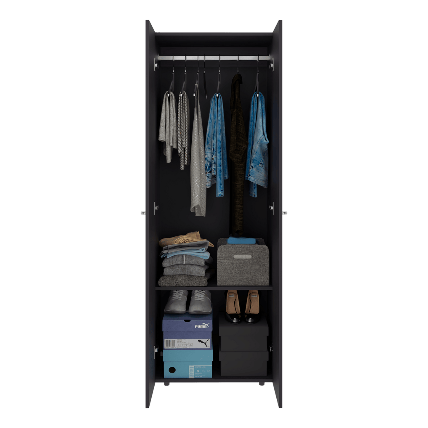 Closet 2 Puertas E1 Tuhogar 70X60X40 Rta Wengue Zf