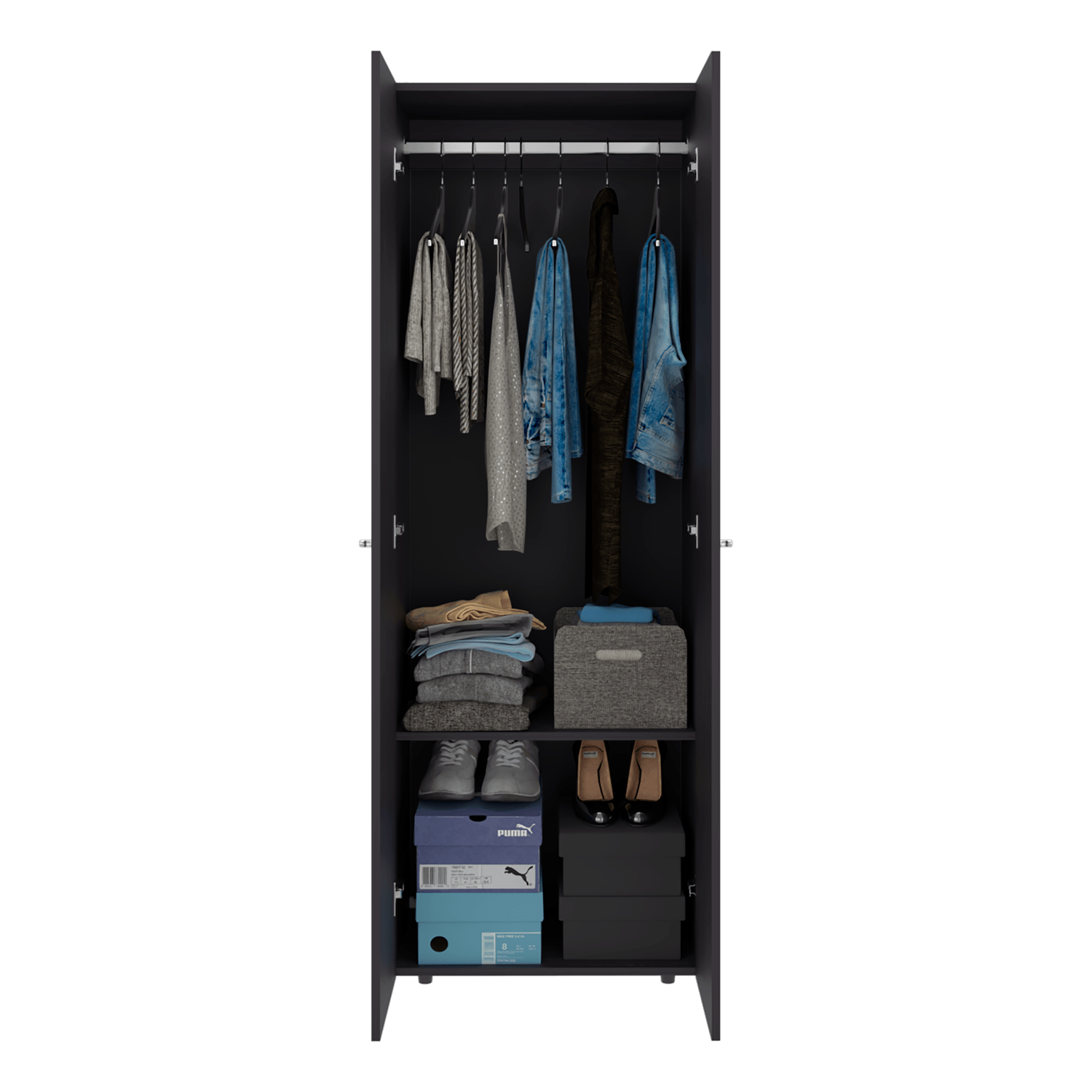 Closet 2 Puertas E1 Tuhogar 70X60X40 Rta Wengue Zf