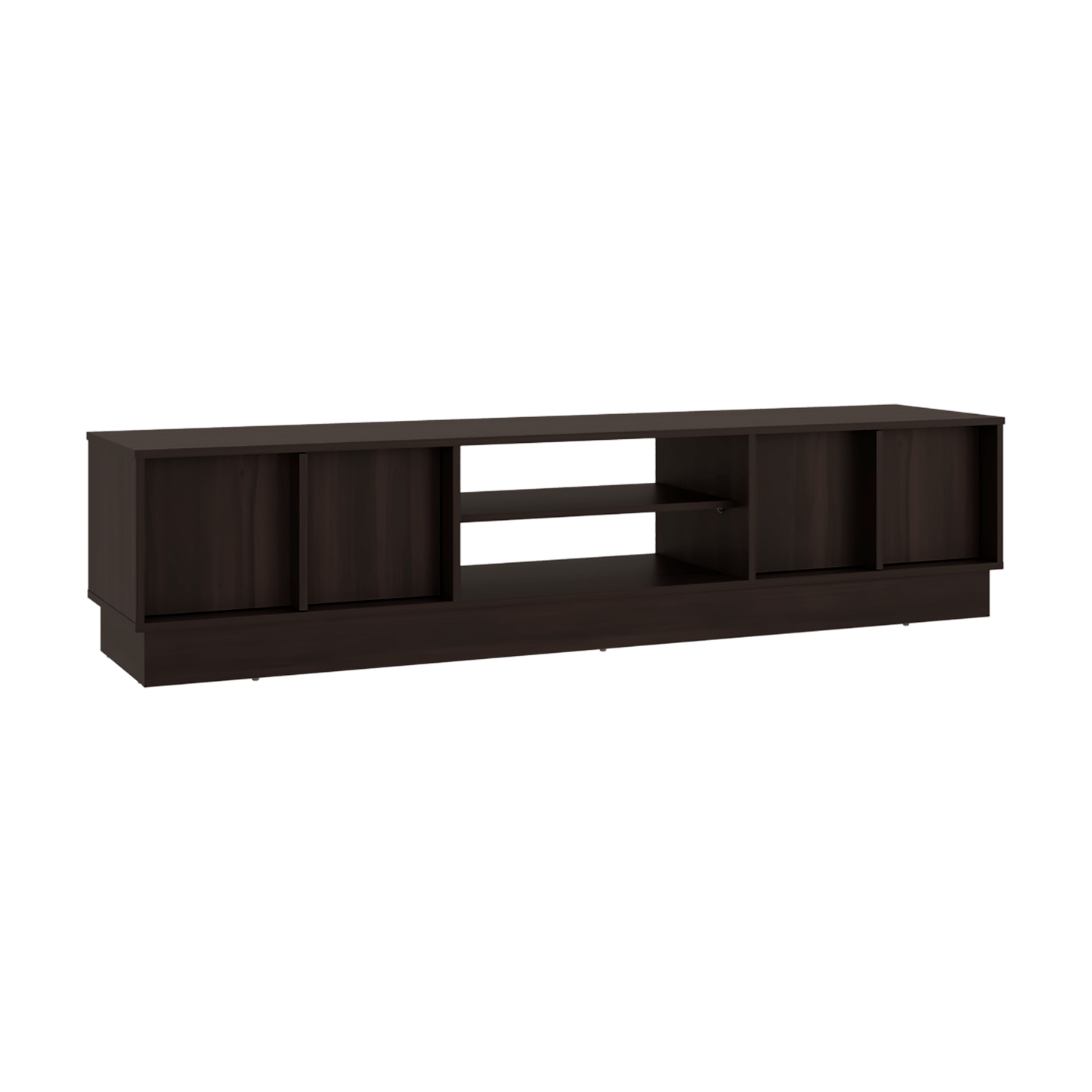 Rack De Tv Caoba 42X180X42 Rta Nogal Zf