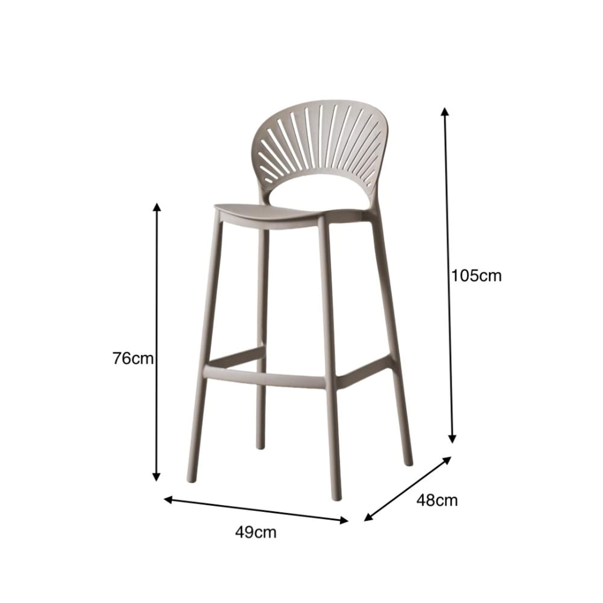 Silla Bar Paraiso105X49X48 Taupe