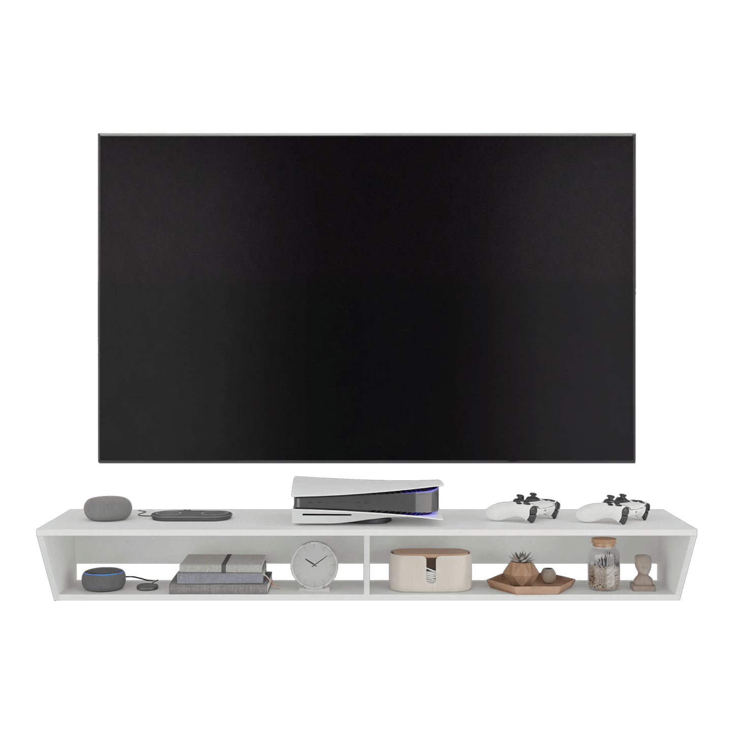 Rack Tv Russel 18X160X35 Rta Blanco Zf