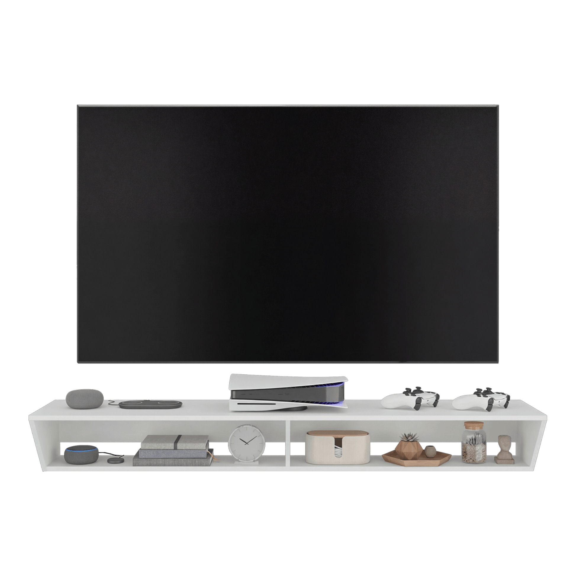 Rack Tv Russel 18X160X35 Rta Blanco Zf