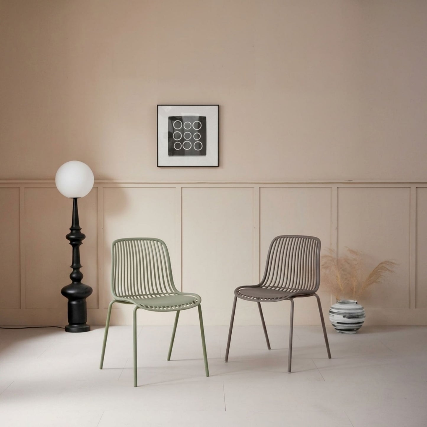 Silla Barcelona 82X50X53 Rta Beige