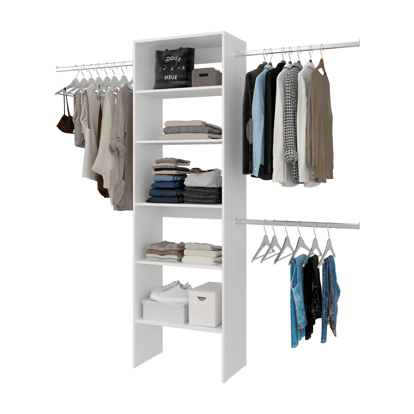 Closet Abierto Selt 210X63X36 Rta Kronos Blanco Zf