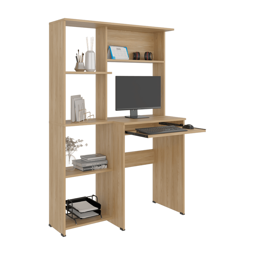 Centro De Computo Con Biblioteca Alden Eco 150X100X40 Rta Fresno Europeo