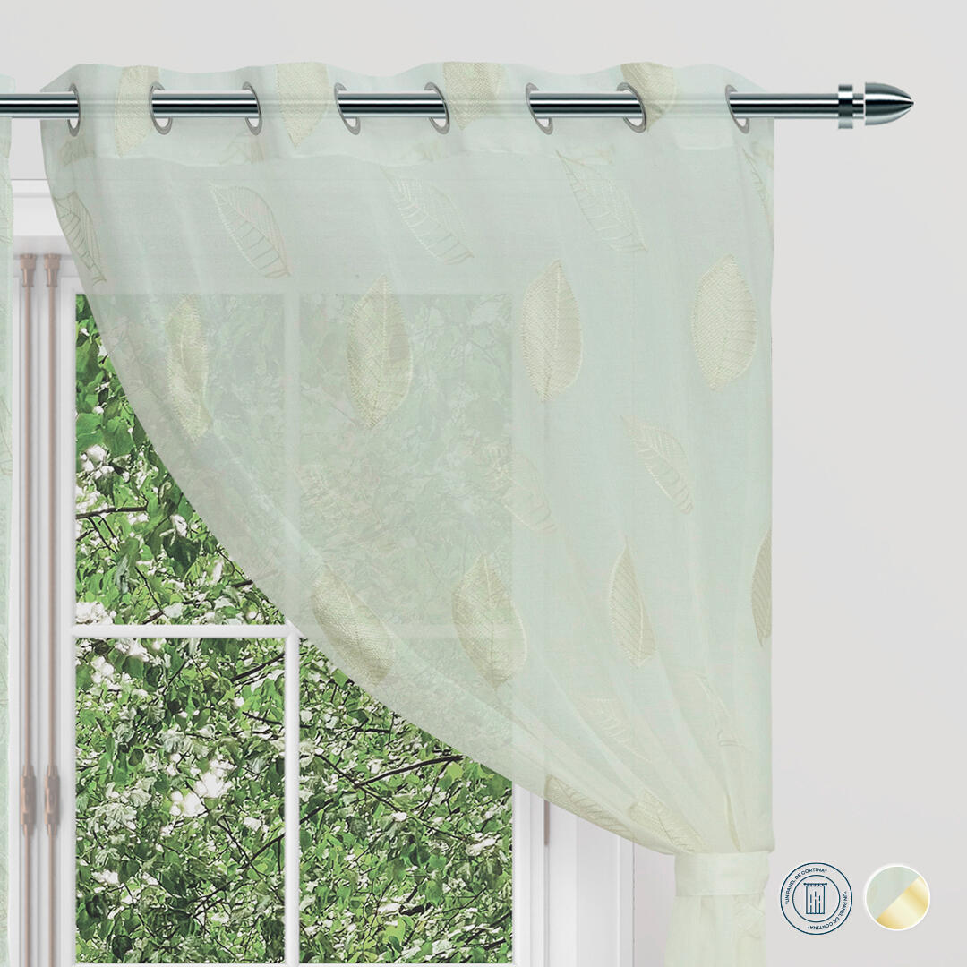 Cortina Velo Fiore Argolla Beige