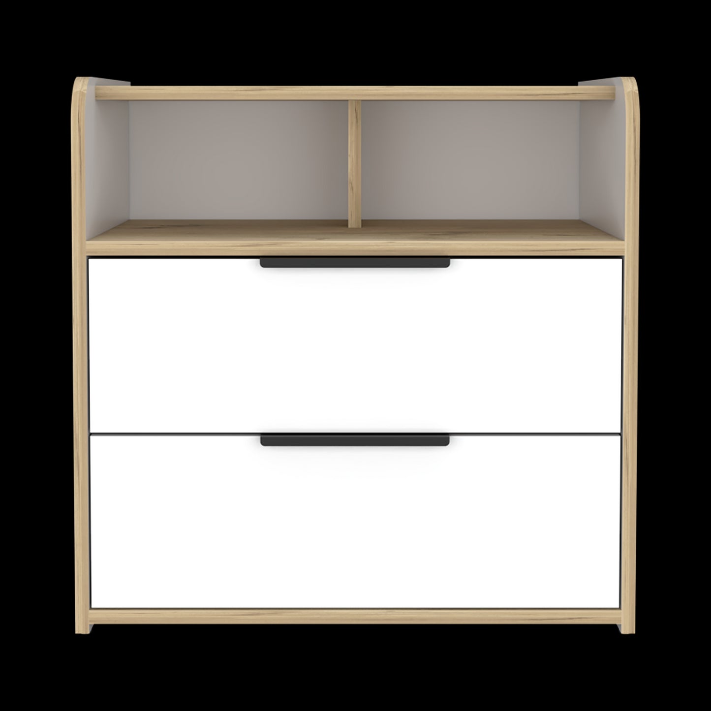 Mesa De Noche Logan Rta Duna + Blanco