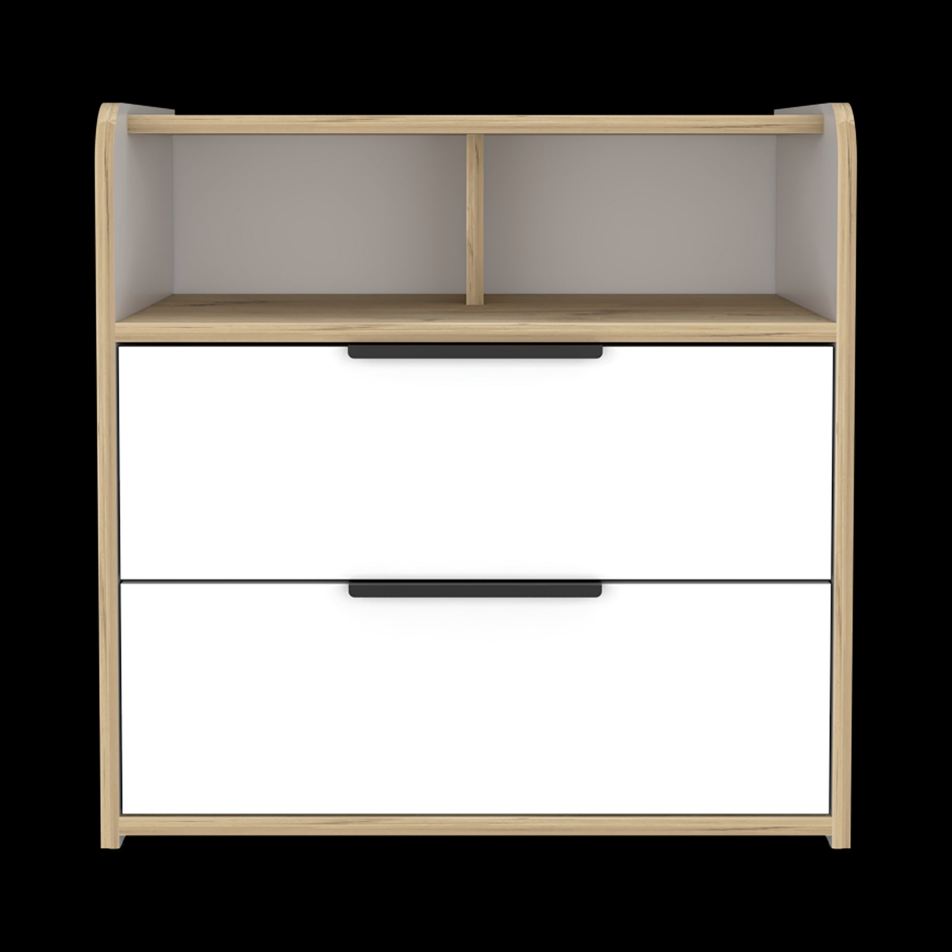 Mesa De Noche Logan Rta Duna + Blanco