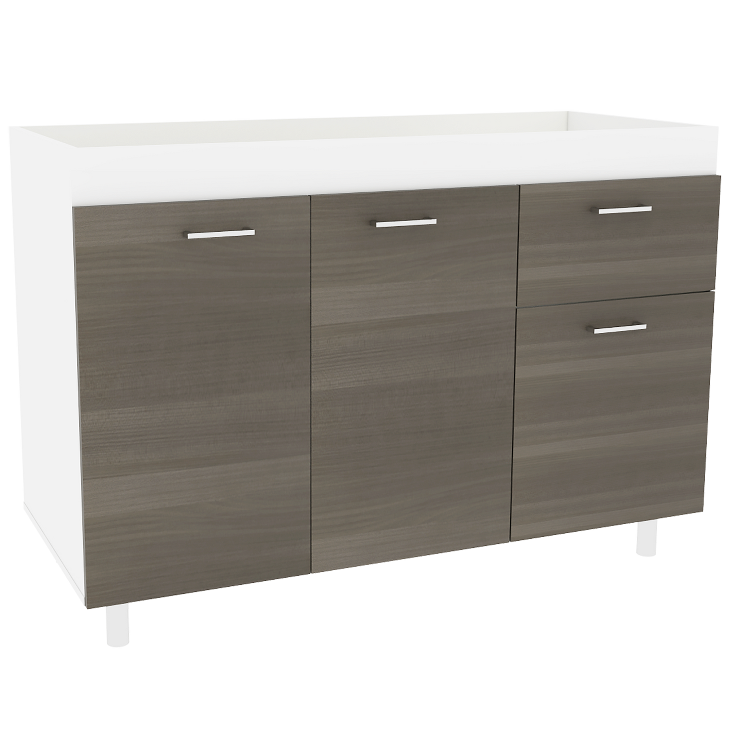 Mueble Inferior Cocina Rossi Rta Blanco + Olivo