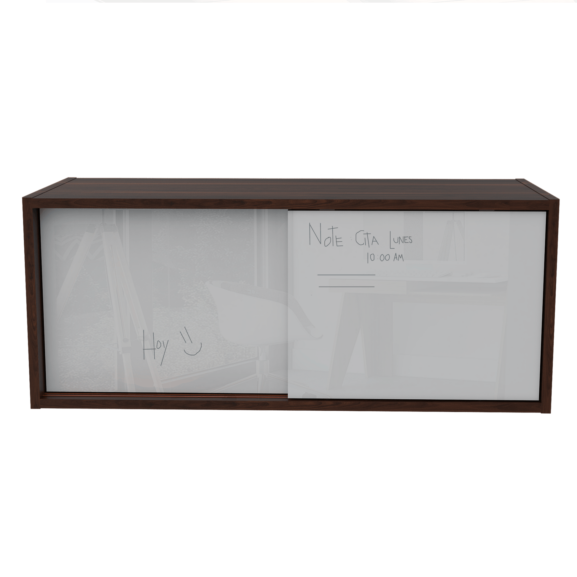 Gabinete Note Rta Blanco Hg + Nogal