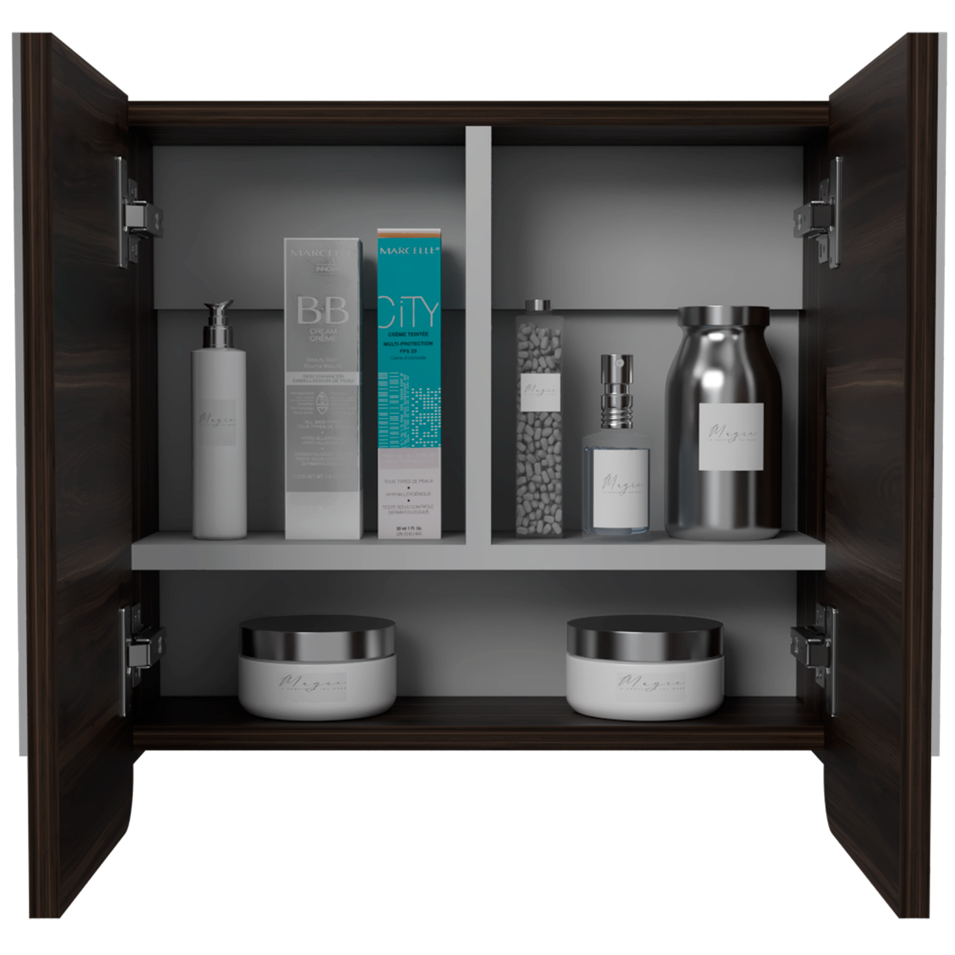 Gabinete De Baño Luv Nogal Gris