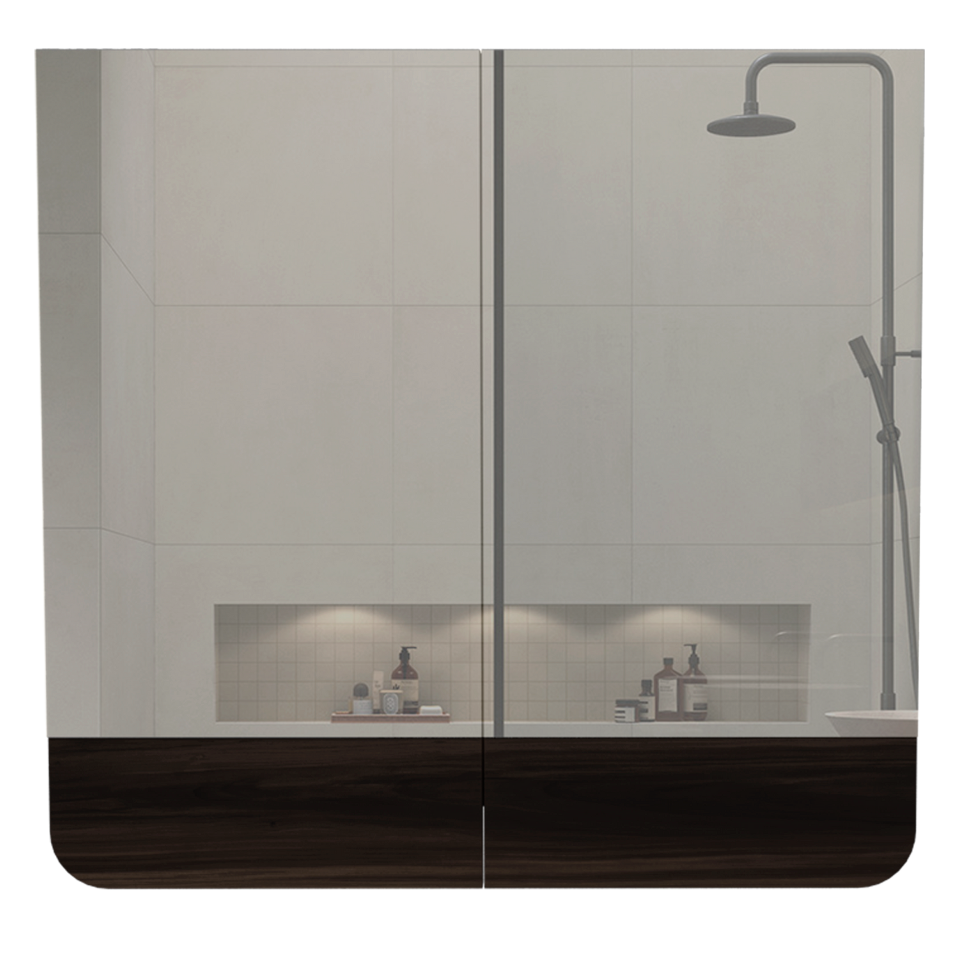 Gabinete De Baño Luv Nogal Gris