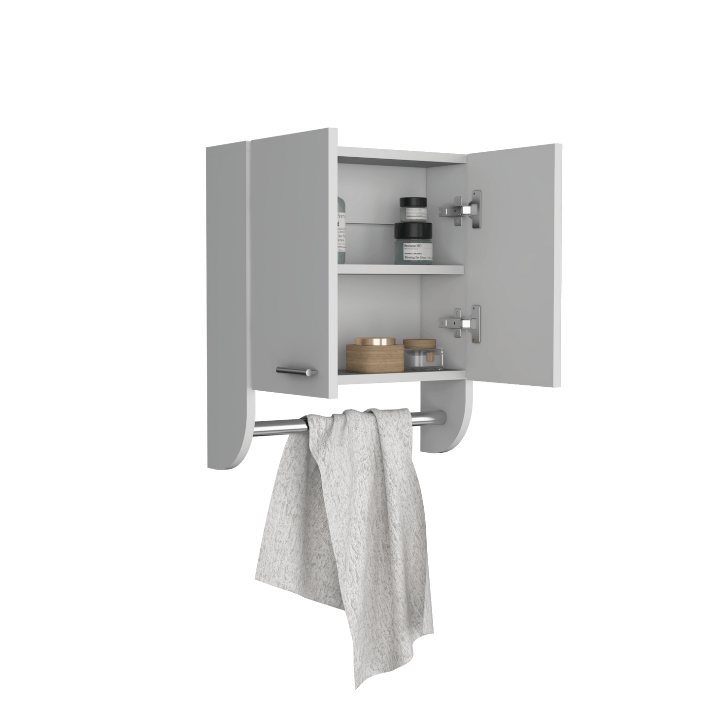Gabinete Organizador Baño Colgador 50X45X14 Rta Blanco Zf