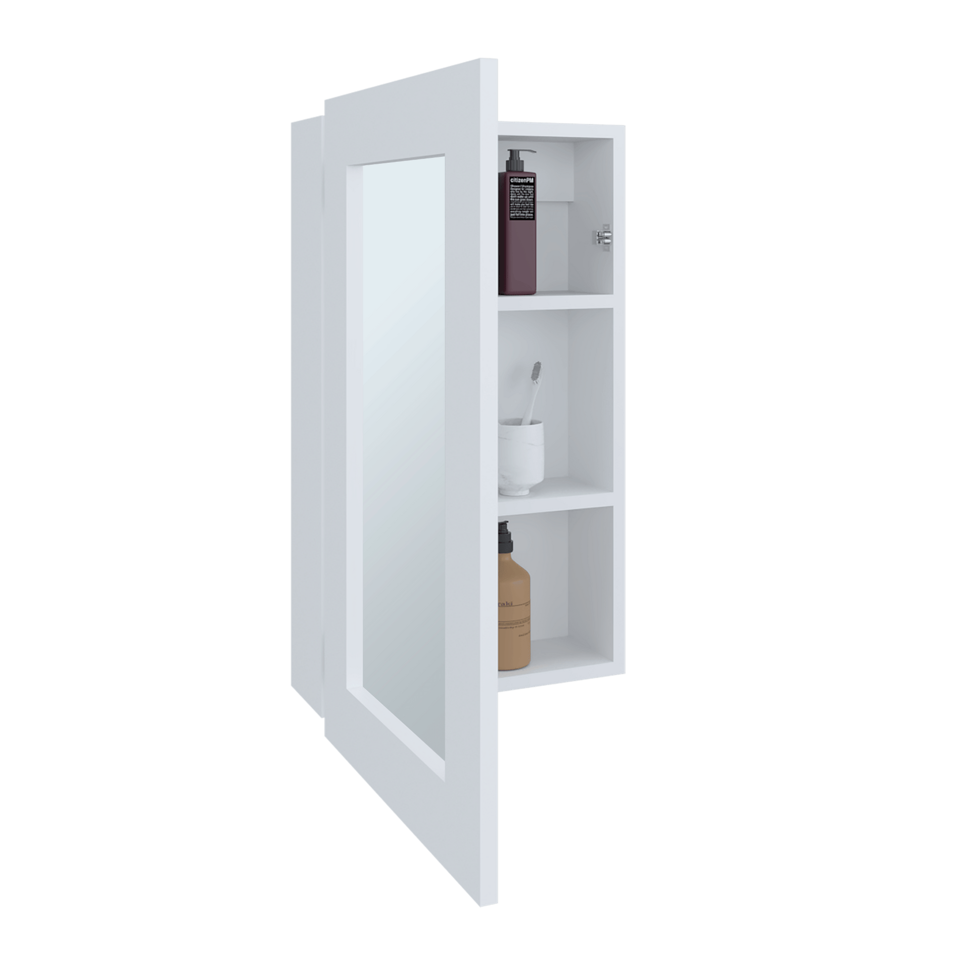 Gabinete De Baño Juno 65X39X12 Rta Blanco Zf