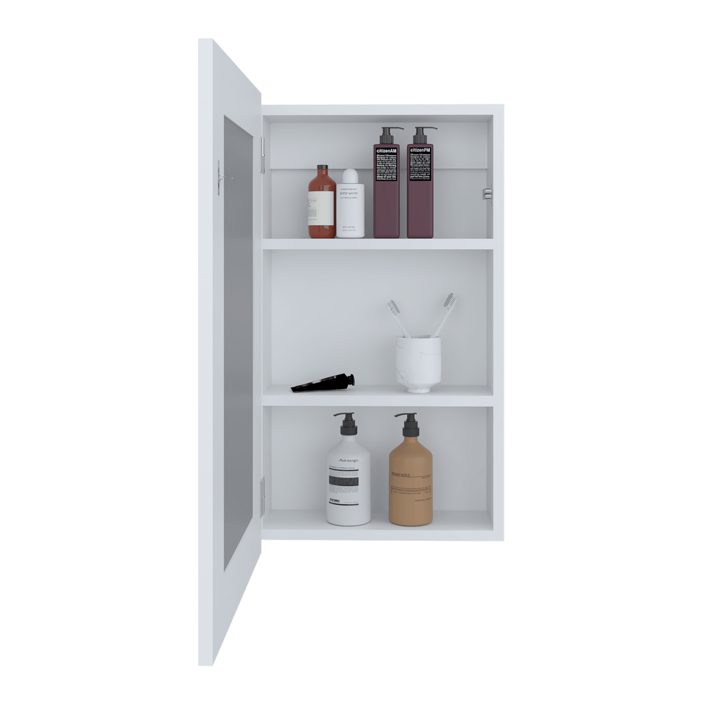 Gabinete De Baño Juno 65X39X12 Rta Blanco Zf
