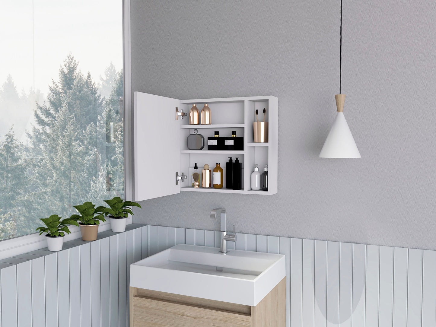 Gabinete Baño Omari Rta Blanco